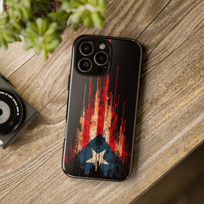 Puerto Rico Flag Phone Case | Distressed Puerto Rican Flag Tough Case | Boricua Pride Protective iPhone Samsung Cover