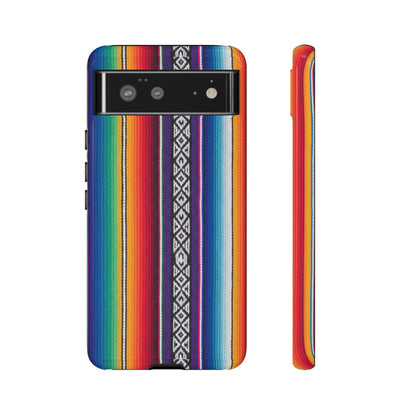 Serape Stripe Phone Case – Colorful Mexican Blanket Pattern Tough Case