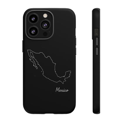 Mexico Outline Phone Case – Minimal Country Map Tough Case (iPhone, Samsung, Pixel)