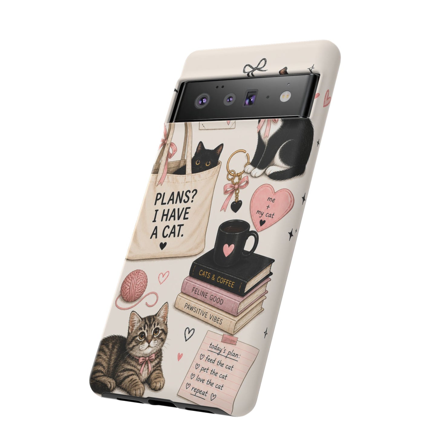 Cat Lover Phone Case | Plans? I Have A Cat Cute Aesthetic Cover