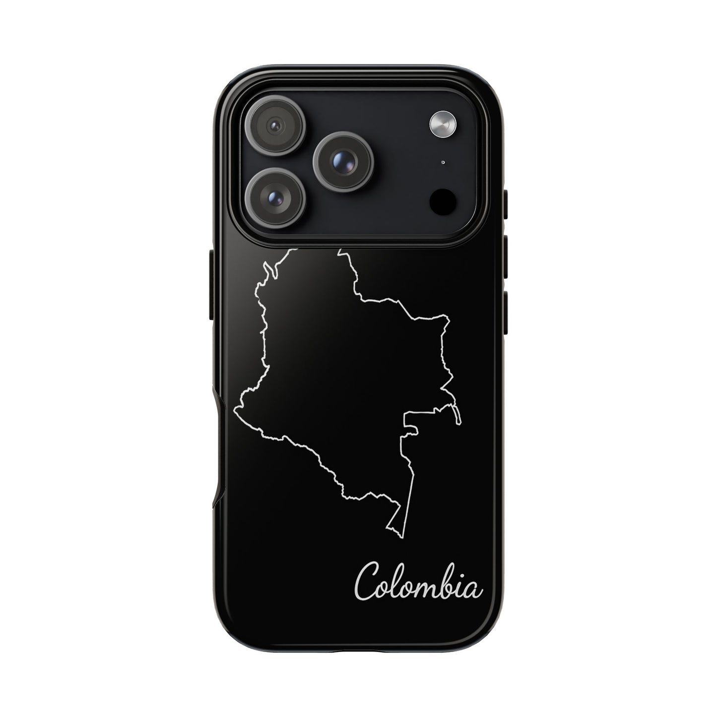 Colombia Outline Phone Case – Minimal Country Map Tough Case (iPhone, Samsung, Pixel)