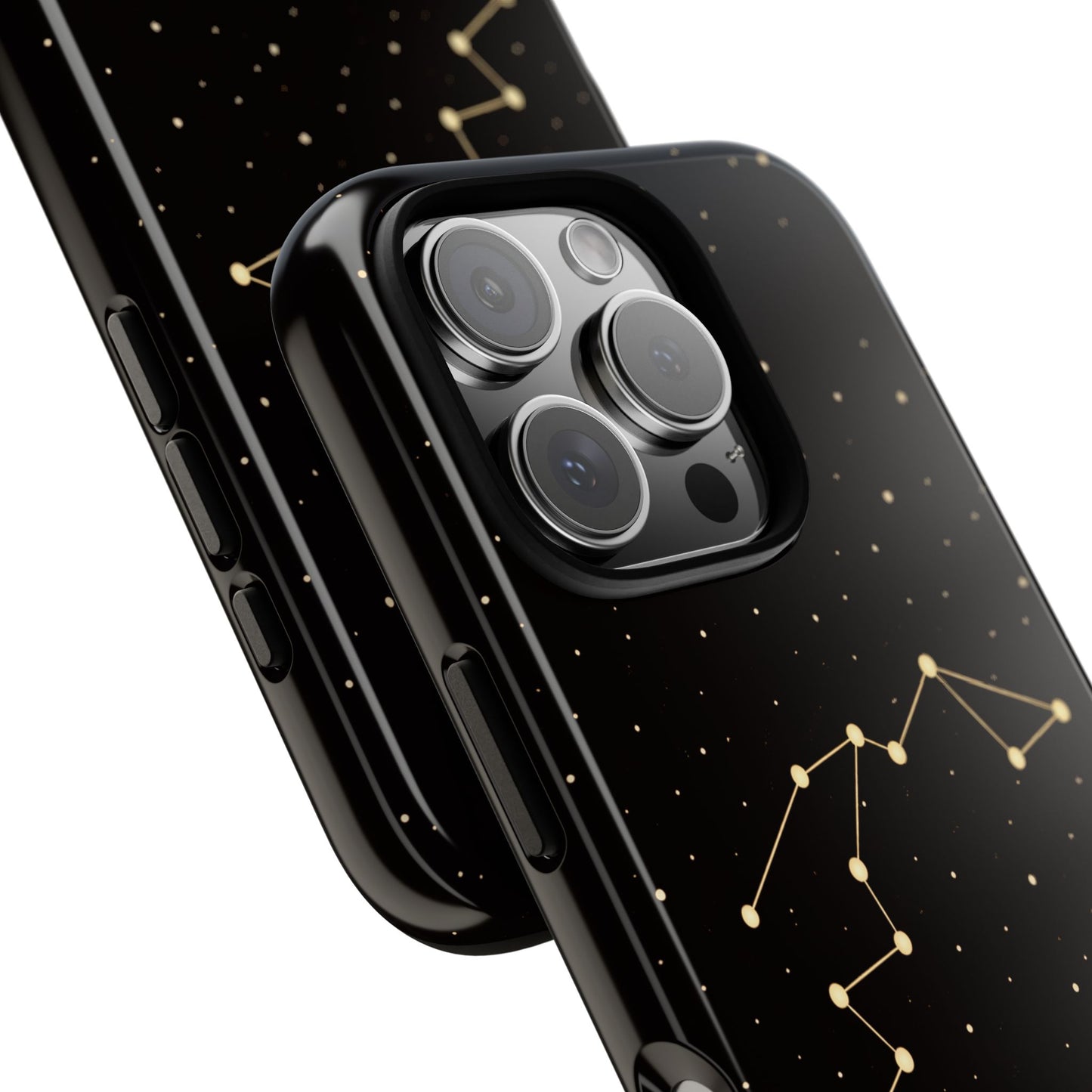 Aquarius Zodiac Constellation Phone Case – Luxe Gold Celestial Cover