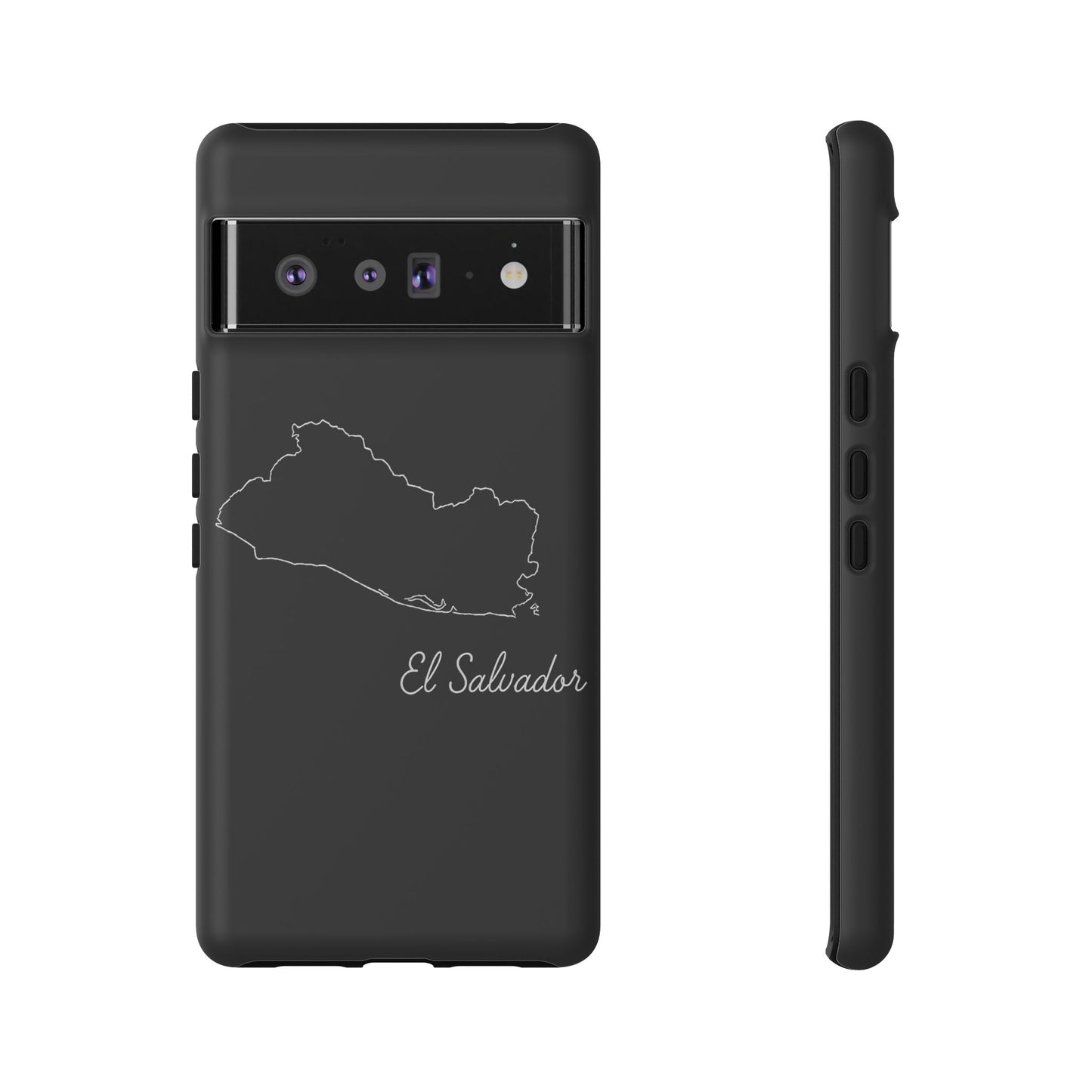 El Salvador Outline Phone Case – Minimal Country Map Tough Case (iPhone, Samsung, Pixel)