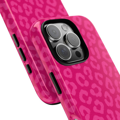 Hot Pink Leopard Phone Case – Bold Coquette Aesthetic Tough Case