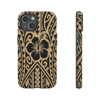 Polynesian Tribal Hawaiin Hibiscus Phone Case for iPhone Samsung Galaxy