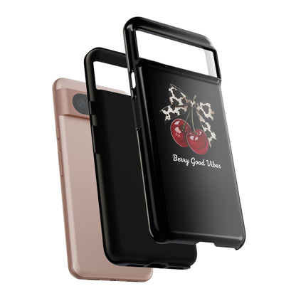 Cherry Cow Print Phone Case | Coquette Bow Aesthetic iPhone & Samsung Tough Case