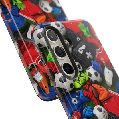Soccer Ball Pattern Phone Case – Sports Fan Tough Protective Game Day Case
