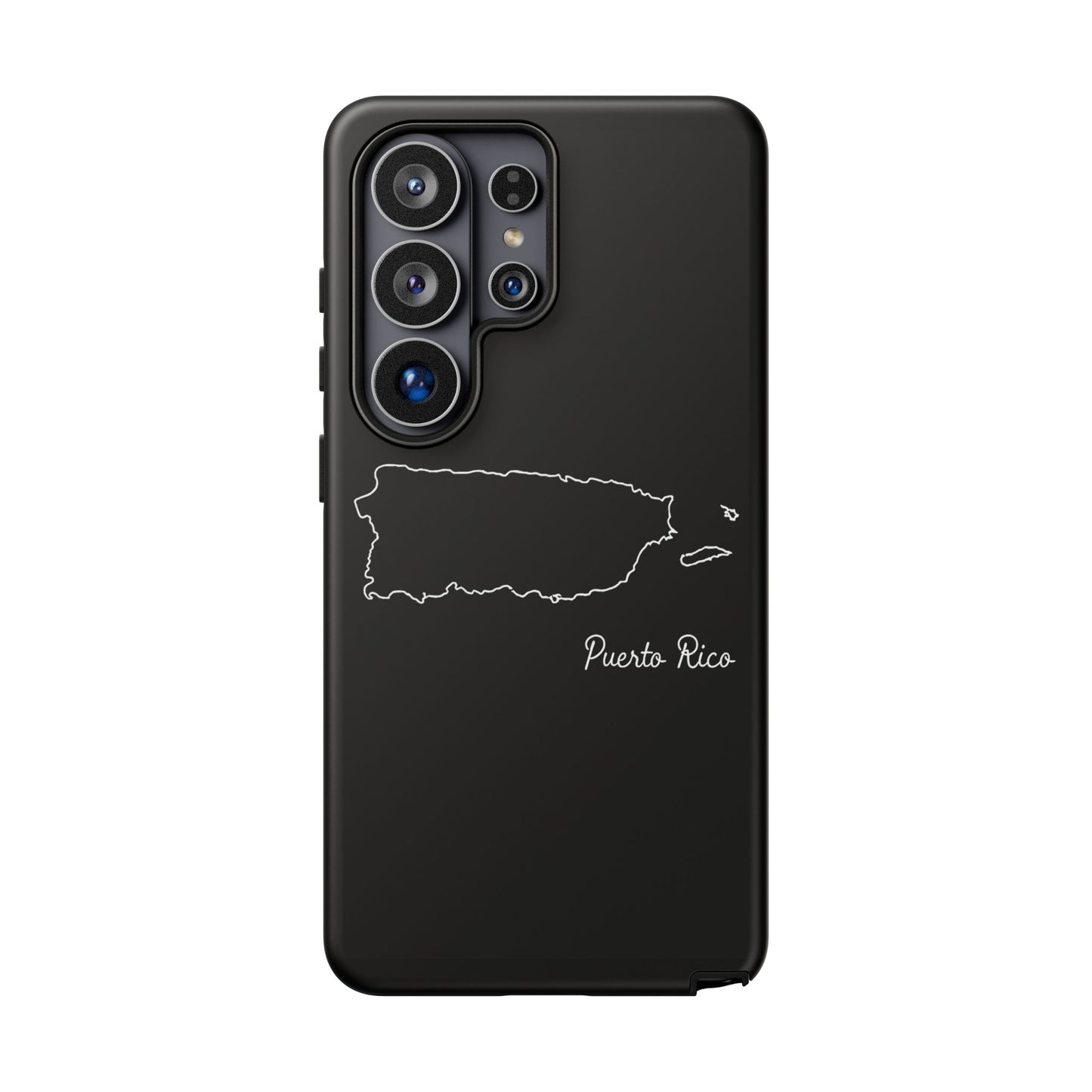 Puerto Rico Outline Phone Case – Minimal Country Map Tough Case (iPhone, Samsung, Pixel)