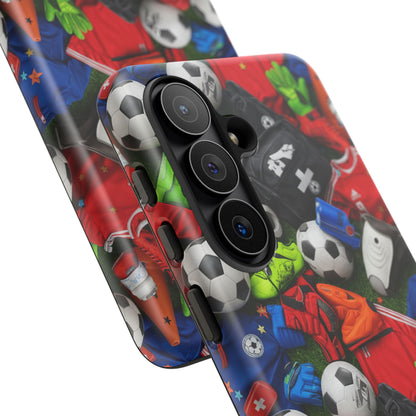 Soccer Ball Pattern Phone Case – Sports Fan Tough Protective Game Day Case