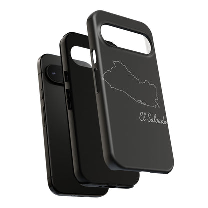 El Salvador Outline Phone Case – Minimal Country Map Tough Case (iPhone, Samsung, Pixel)