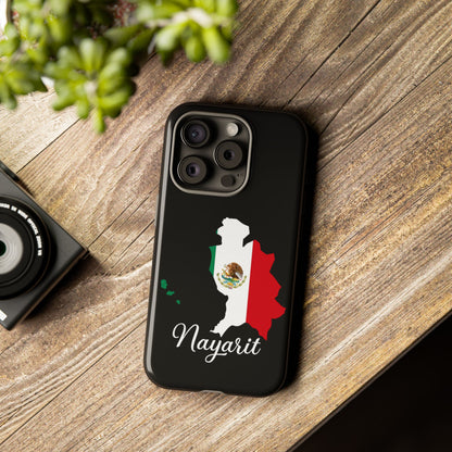 Nayarit Mexico Flag Map Phone Case | Mexican American Pride Tough Case for iPhone & Samsung