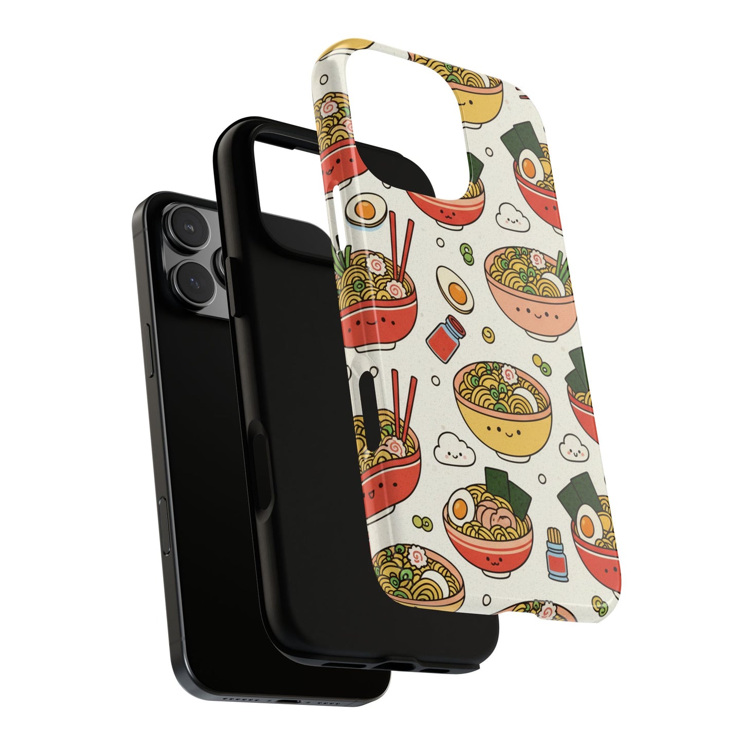 Kawaii Ramen Phone Case – Cute Japanese Food Pattern | Noodle Bowl Aesthetic Case