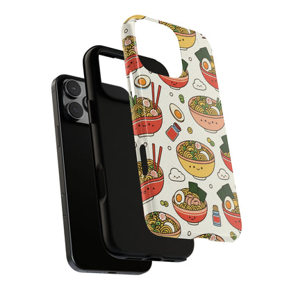 Kawaii Ramen Phone Case – Cute Japanese Food Pattern | Noodle Bowl Aesthetic Case
