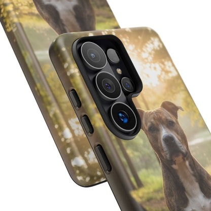 Pit Bull Phone Case – Dog Portrait Tough Case (iPhone, Samsung, Pixel)
