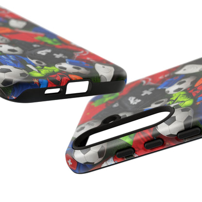 Soccer Ball Pattern Phone Case – Sports Fan Tough Protective Game Day Case