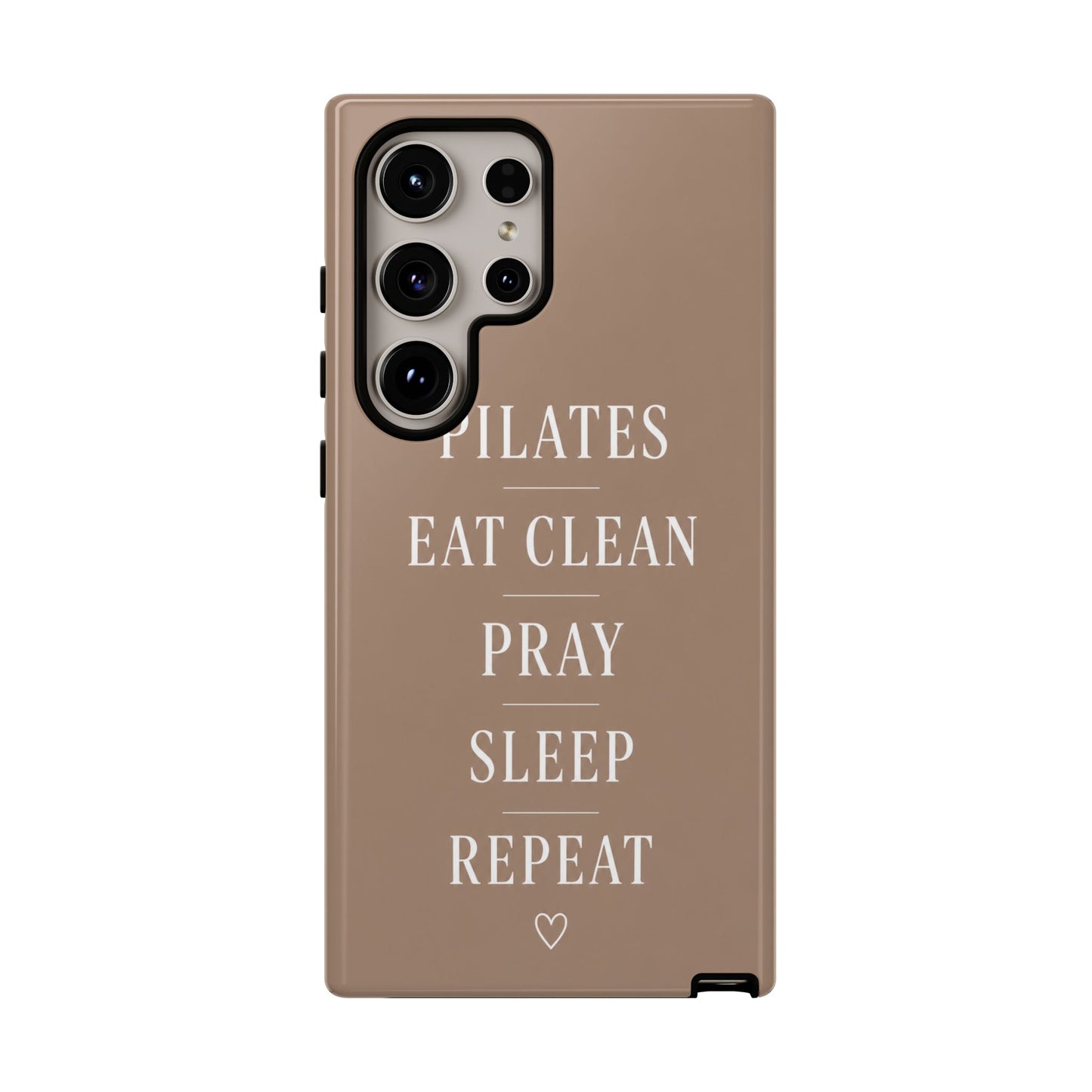 Pilates Phone Case | Eat Clean Pray Sleep Repeat Aesthetic | Wellness Girl Gift