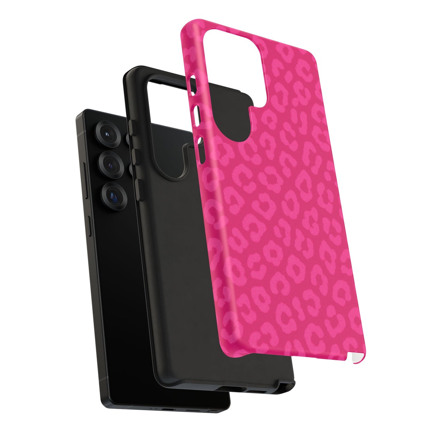 Hot Pink Leopard Phone Case – Bold Coquette Aesthetic Tough Case