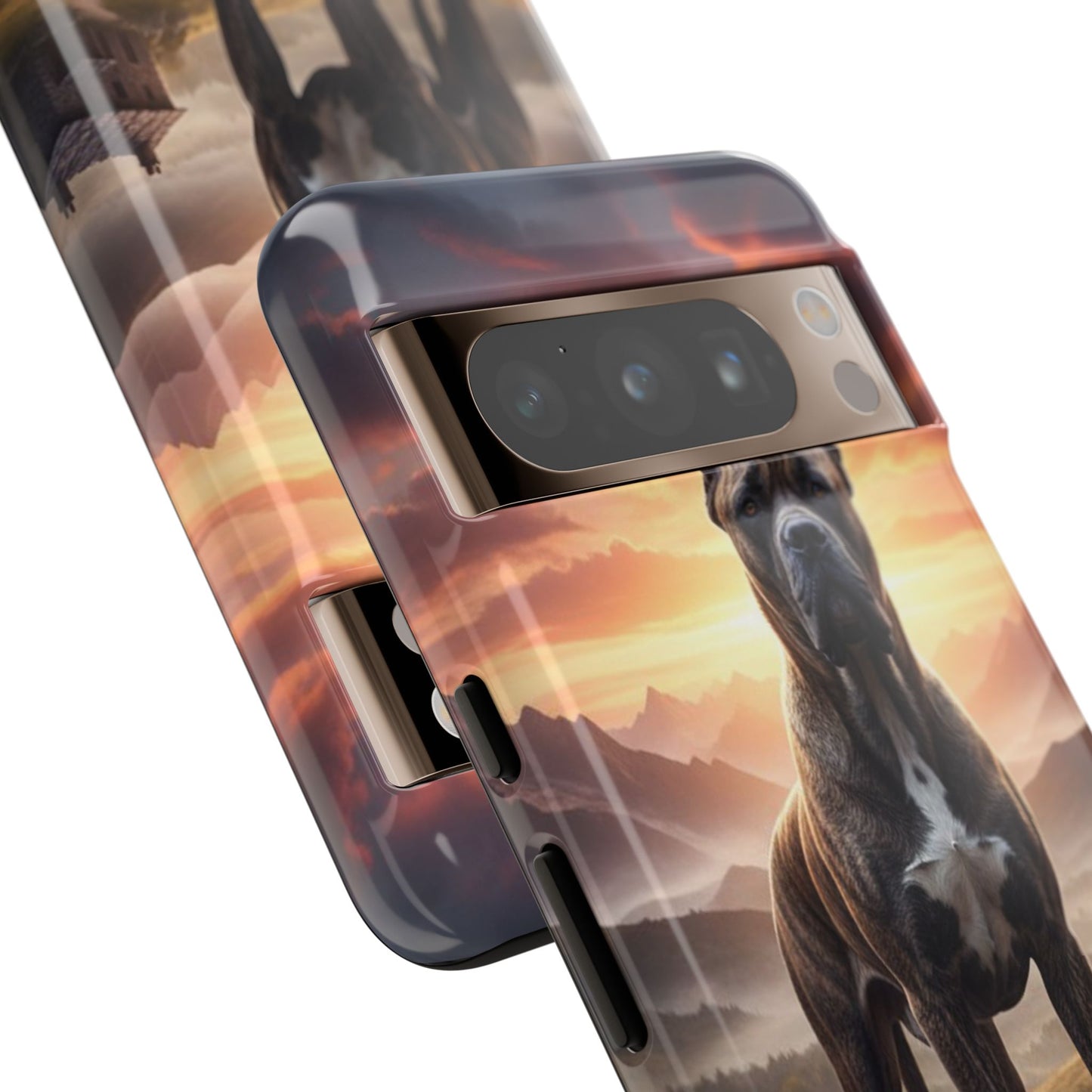 Cane Corso Phone Case – Guard Dog Sunset Tough Case (iPhone, Samsung, Pixel) | Dog Lover Gift