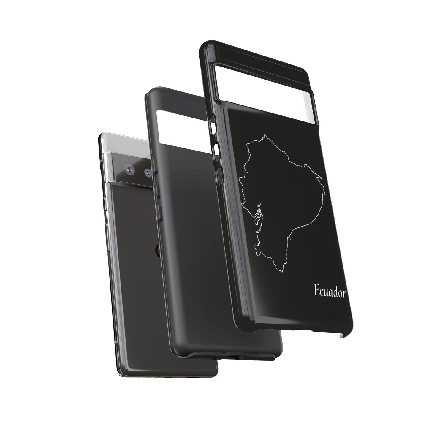 Ecuador Outline Phone Case – Minimal Country Map Tough Case (iPhone, Samsung, Pixel)
