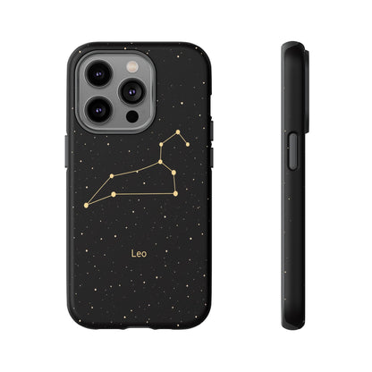 Leo Zodiac Constellation Phone Case – Luxe Gold Celestial Cover