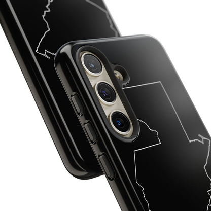 Guatemala Outline Phone Case – Minimal Country Map Tough Case (iPhone, Samsung, Pixel)