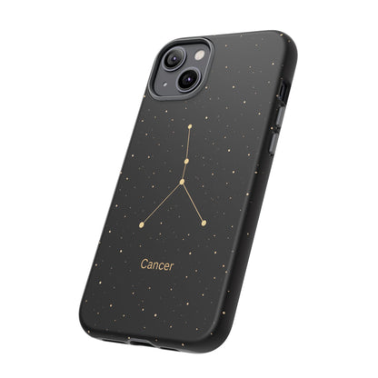 Cancer Zodiac Constellation Phone Case – Luxe Gold Celestial Cover