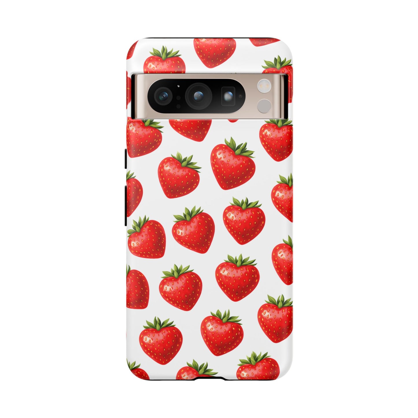 Cute Strawberry Phone Case – Aesthetic Fruit Pattern Protective Cover for Iphone, Samsung Galaxy and Pixel