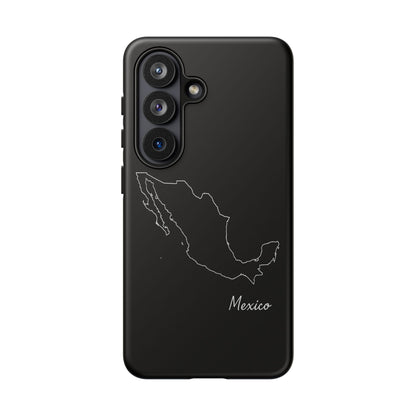 Mexico Outline Phone Case – Minimal Country Map Tough Case (iPhone, Samsung, Pixel)