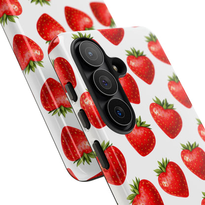 Cute Strawberry Phone Case – Aesthetic Fruit Pattern Protective Cover for Iphone, Samsung Galaxy and Pixel
