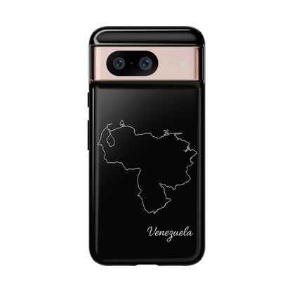 Venezuela Outline Phone Case – Minimal Country Map Tough Case (iPhone, Samsung, Pixel)