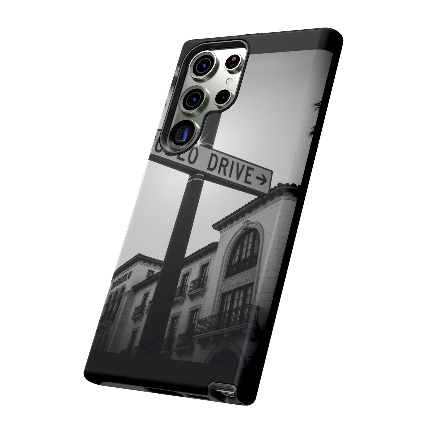 Rodeo Drive Phone Case | Los Angeles Aesthetic Black & White Photography | Luxury LA Street Tough Case for iPhone & Samsung