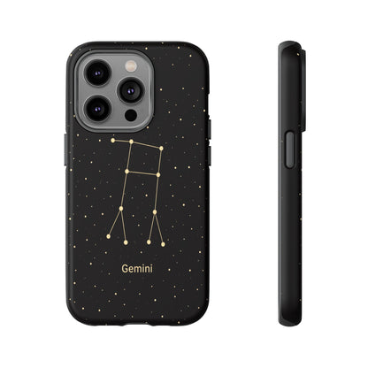 Gemini Zodiac Constellation Phone Case – Luxe Gold Celestial Cover
