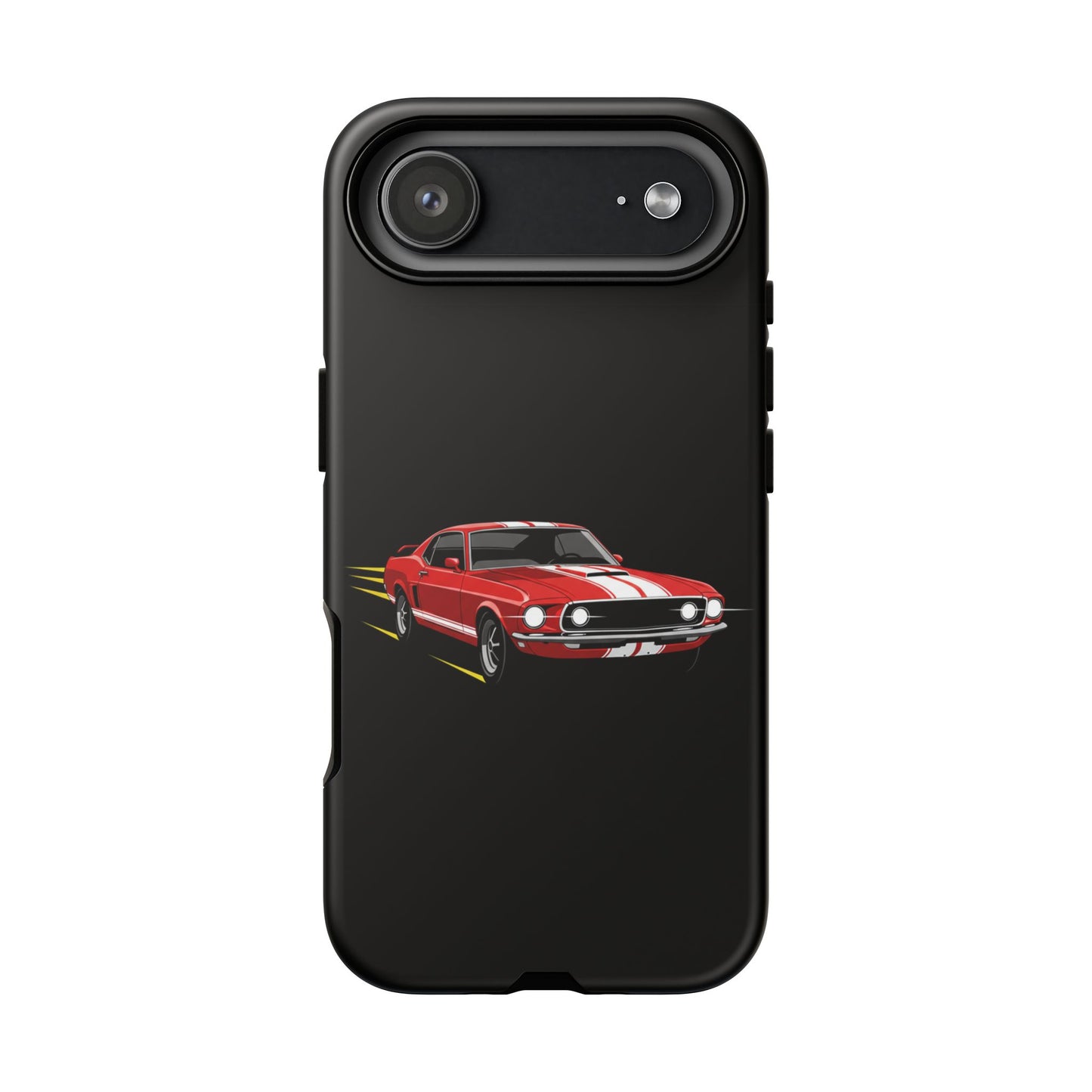 Red Muscle Car Phone Case – Classic Car Racing Tough Protective Case