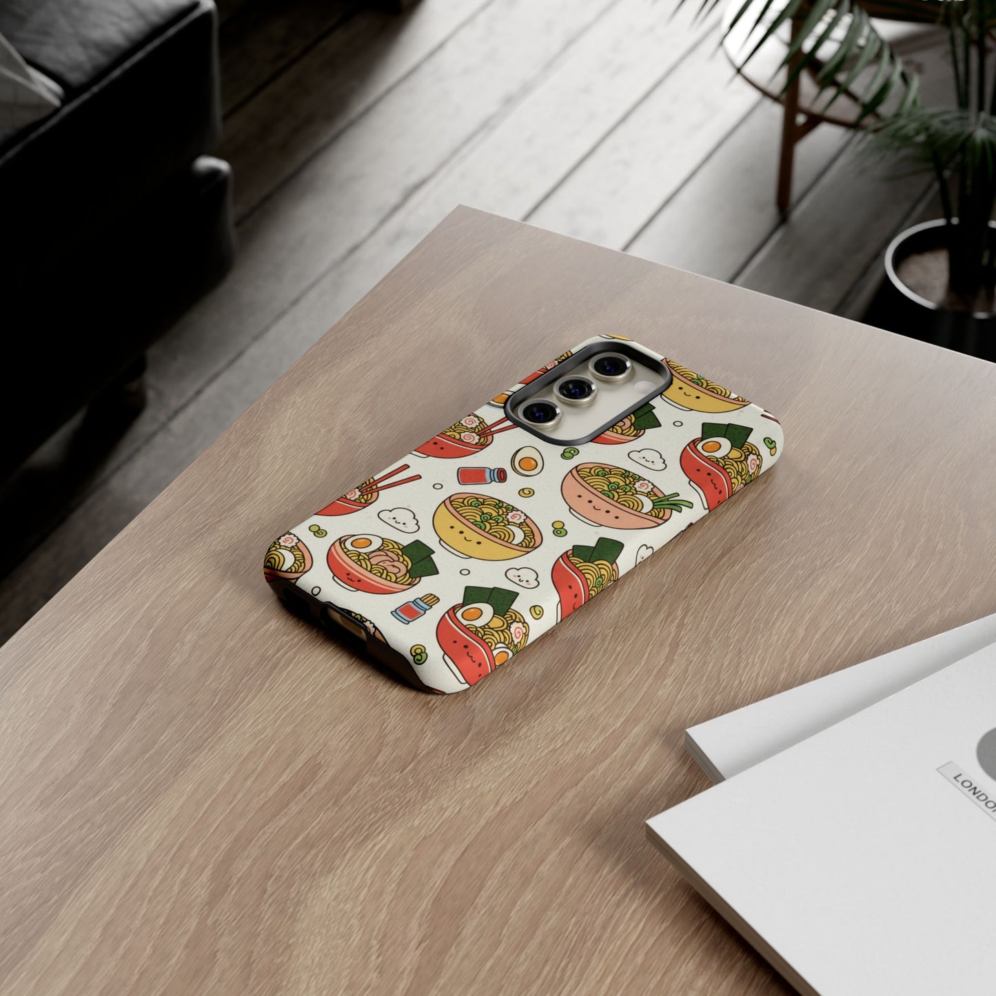 Kawaii Ramen Phone Case – Cute Japanese Food Pattern | Noodle Bowl Aesthetic Case