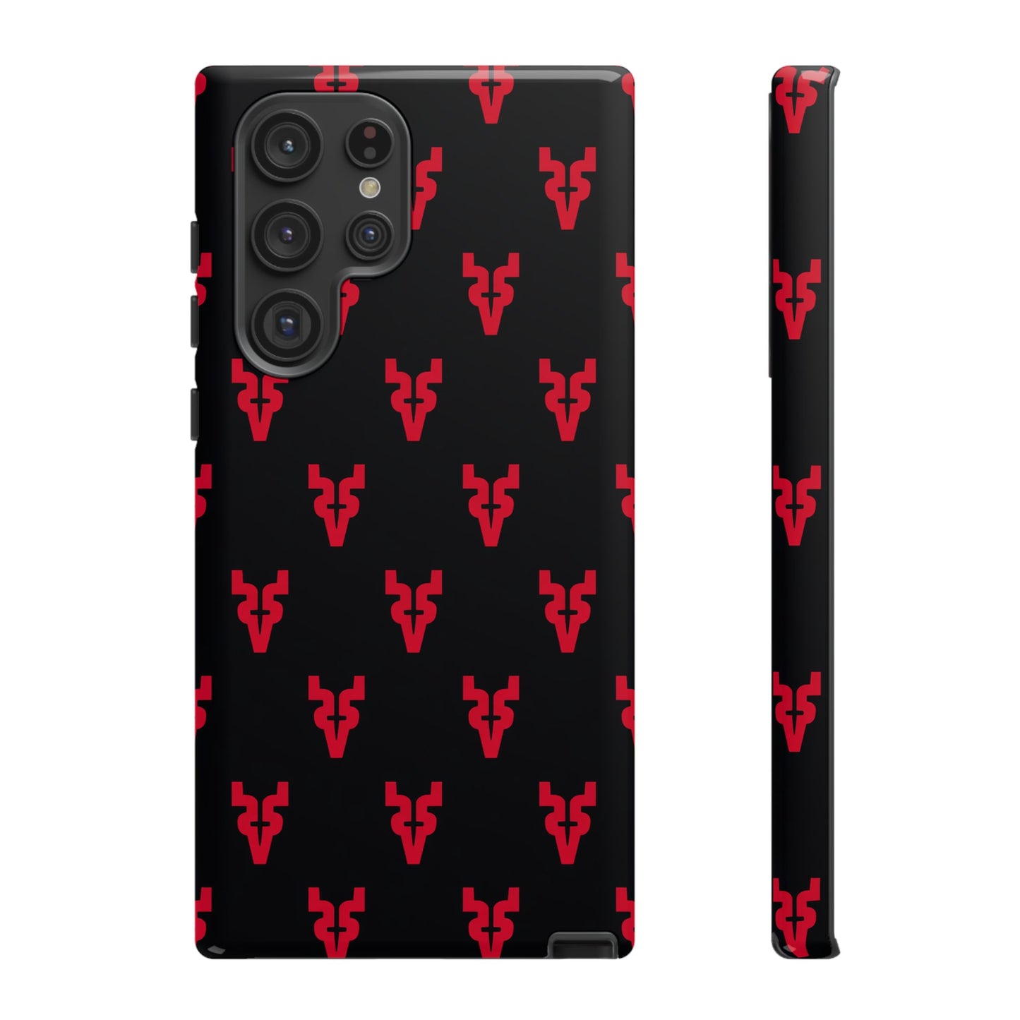 Mazatlán Bull Phone Case – Black Red Streetwear Tough Shockproof Cover