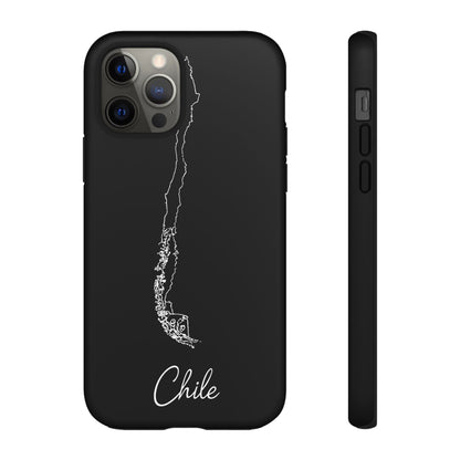 Chile Outline Phone Case – Minimal Country Map Tough Case (iPhone, Samsung, Pixel)