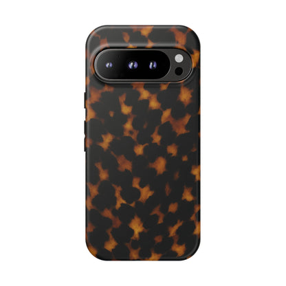 Tortoiseshell Phone Case – Brown Leopard Pattern Luxury Tough Protective Case