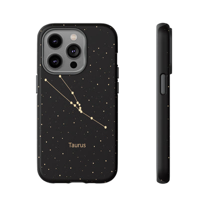 Taurus Zodiac Constellation Phone Case – Luxe Gold Celestial Cover