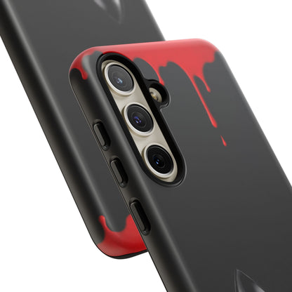 Dark Feminine Red Drip Phone Case – Gothic Glam Tough Cover