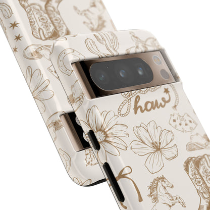 Western Cowgirl Phone Case for iPhone Samsung Galaxy Pixel Tough Case