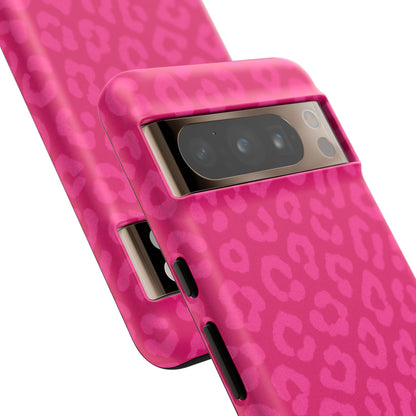 Hot Pink Leopard Print Phone Case – Bold Coquette Leopard Tough Case