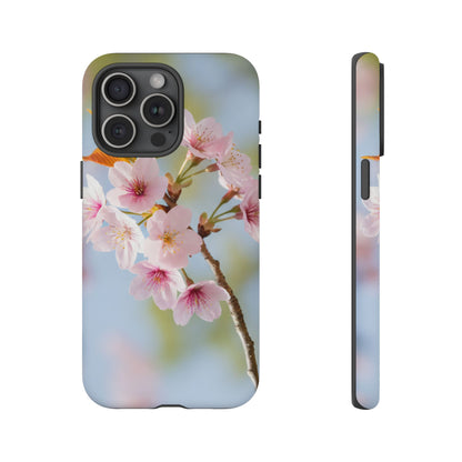 Cherry Blossom Phone Case – Pink Floral Tough Case (iPhone, Samsung Galaxy, Pixel)