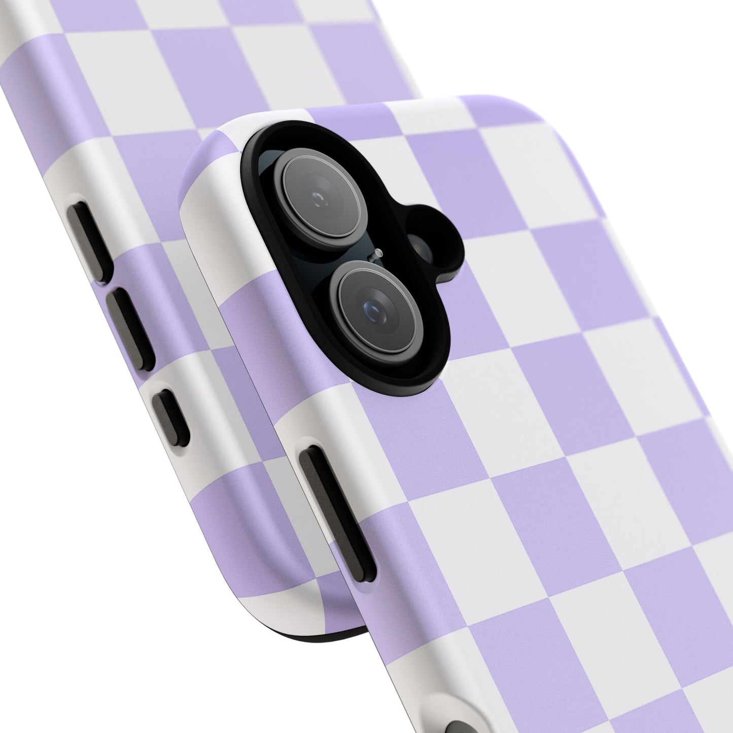 Lavender Checkerboard Phone Case | Pastel Aesthetic Tough Case