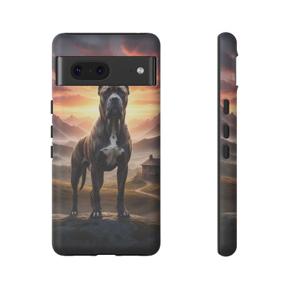 Cane Corso Phone Case – Guard Dog Sunset Tough Case (iPhone, Samsung, Pixel) | Dog Lover Gift