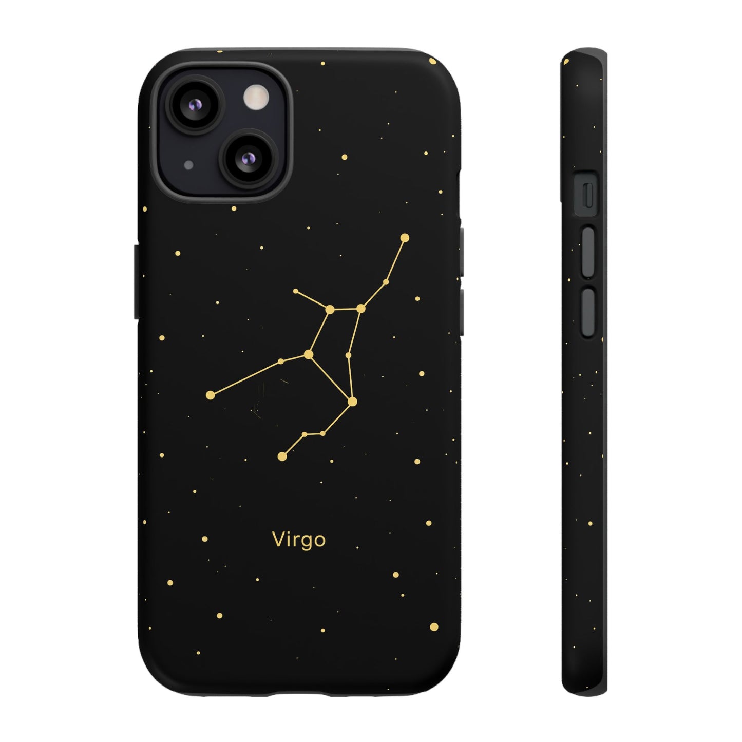 Virgo Zodiac Constellation Phone Case – Luxe Gold Celestial Cover