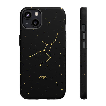 Virgo Zodiac Constellation Phone Case – Luxe Gold Celestial Cover