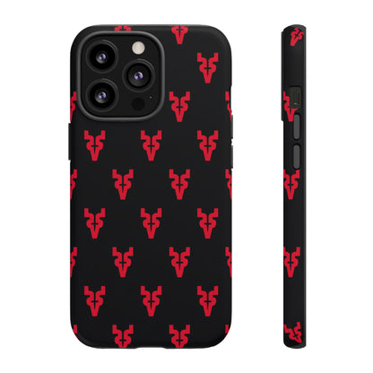 Mazatlán Bull Phone Case – Black Red Streetwear Tough Shockproof Cover