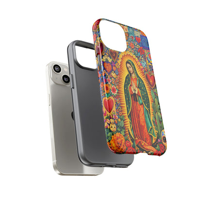 Virgin Mary Guadalupe Phone Case Mexican Folk Art Tough Cover iPhone Samsung