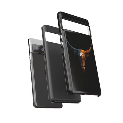 Texas Longhorn Skull Phone Case Western Cowboy Bull iPhone Samsung Cover