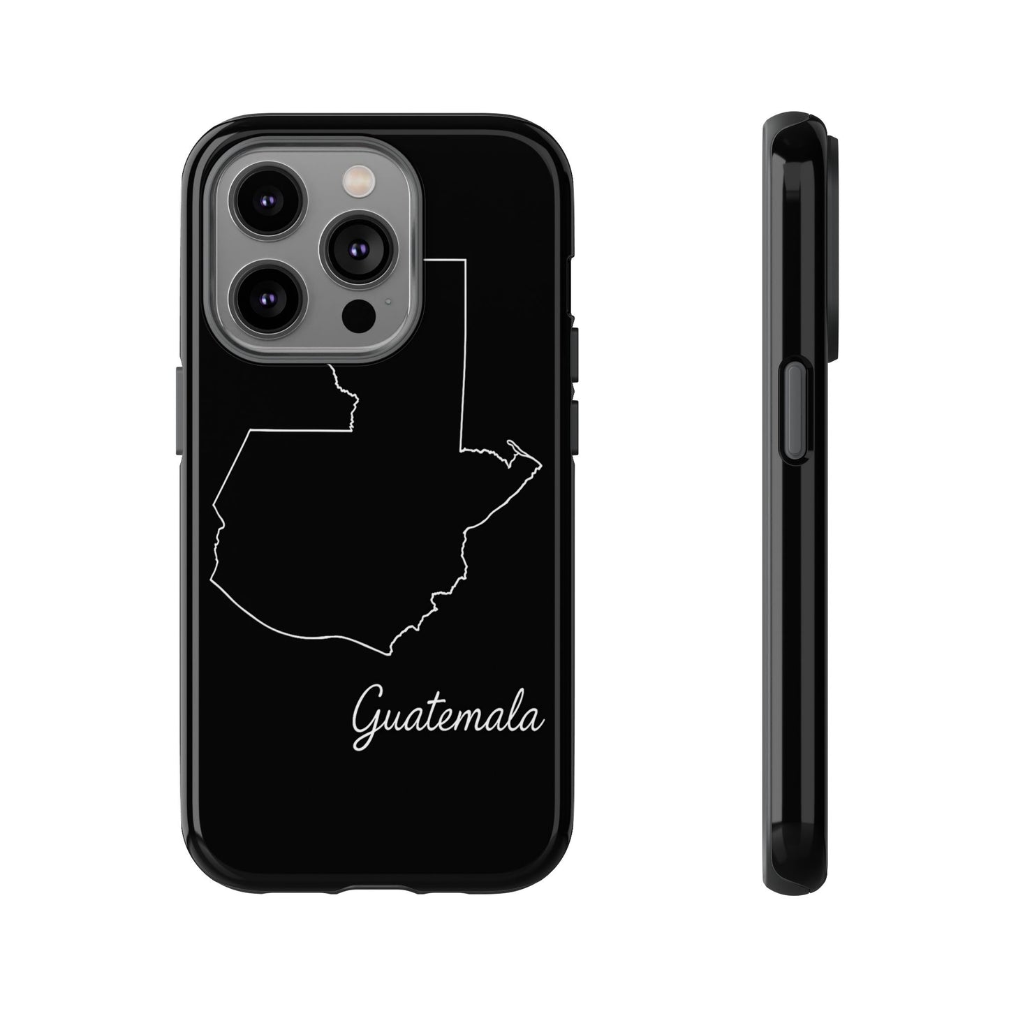 Guatemala Outline Phone Case – Minimal Country Map Tough Case (iPhone, Samsung, Pixel)